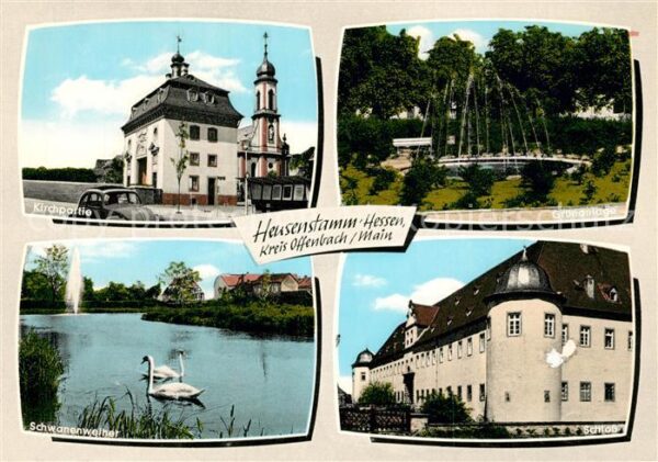 Heusenstamm Schloss Kirche Schwanenweiher