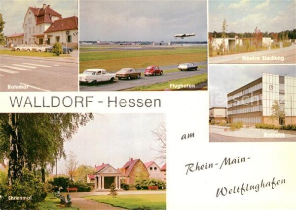Walldorf Hessen Bahnhof Flughafen Rathaus