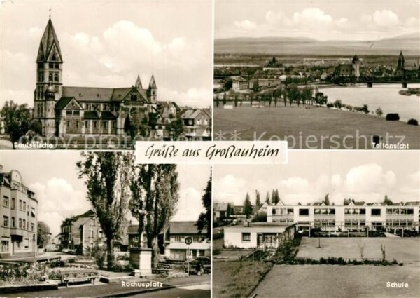 Grossauheim Paulskirche Schule Rochusplatz