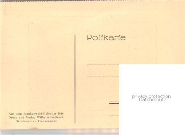 Helmbrechts Oberfranken Kirchberg Restauration Zeichnung von H. Hohenberger – Bild 2