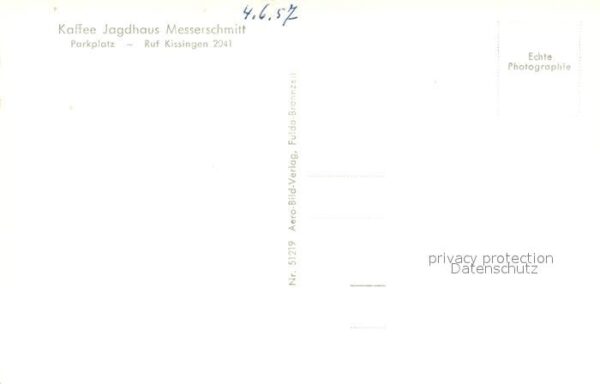 Bad Kissingen Kaffee Jagdhaus Messerschmitt – Bild 2