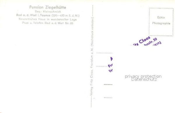 Rod Weil Pension Ziegelhuette – Bild 2