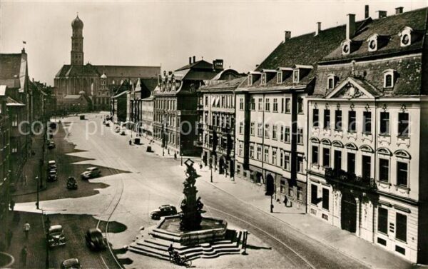 Augsburg Maximilian-Str. Herkules-Brunnen Palais Schoezler