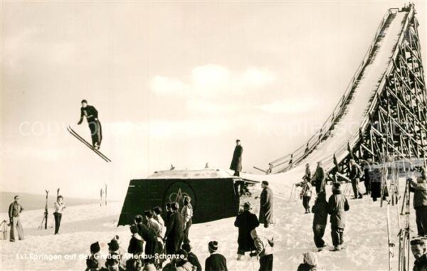 Altenau Harz Ski-Sprigen Skisprungschanze
