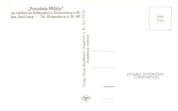 Klingenberg Main Paradeis-Muehle – Bild 2