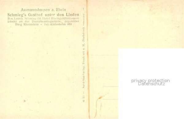 Assmannshausen Gasthof Unter den Linden – Bild 2