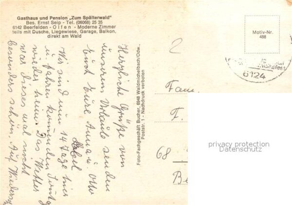 Olfen Odenwald Gasthaus Zum Spaelterwald – Bild 2