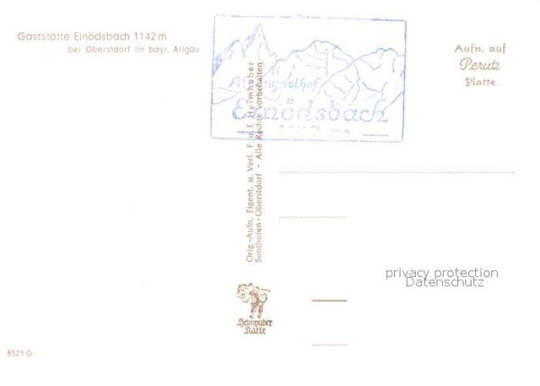 Oberstdorf Gaststaette Einoedsbach Hochfrottspitze Maedelegabel – Bild 2