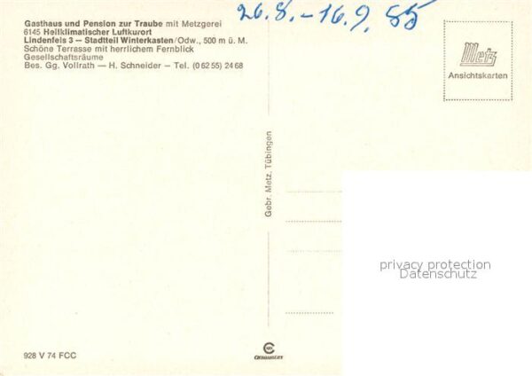 Winterkasten Lindenfels Gasthaus zur Traube – Bild 2
