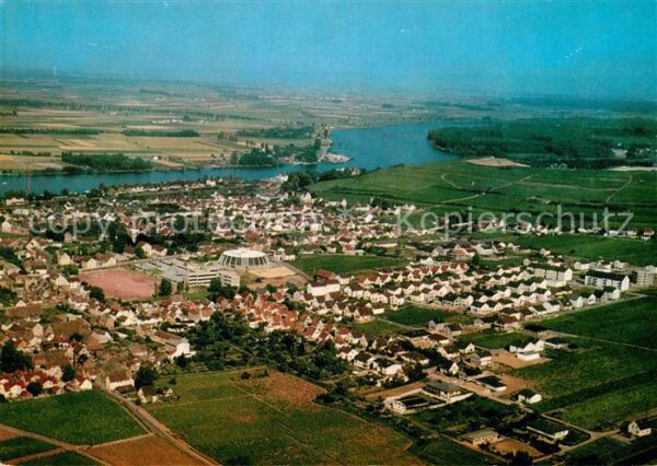 Nierstein Rhein Fliegeraufnahme