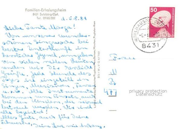 Sulzbuerg Fliegeraufnahme Familien-Erholungsheim – Bild 2