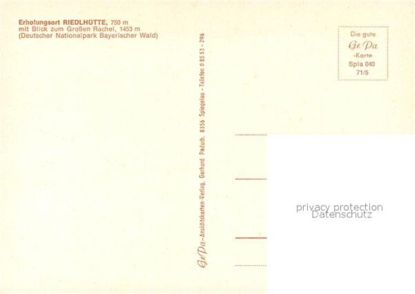 Riedlhuette Grossen Rachel – Bild 2