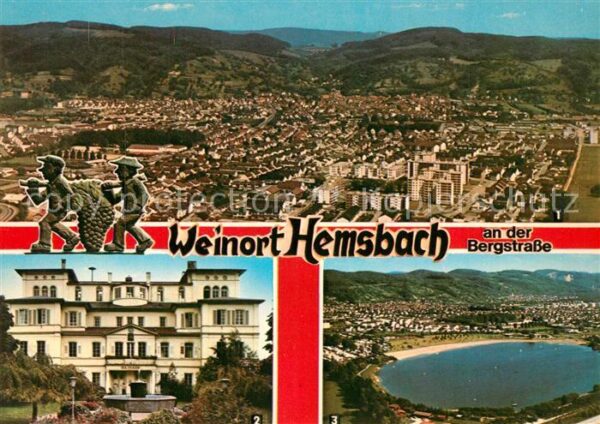 Hemsbach Bergstrasse Rathaus Wiesensee