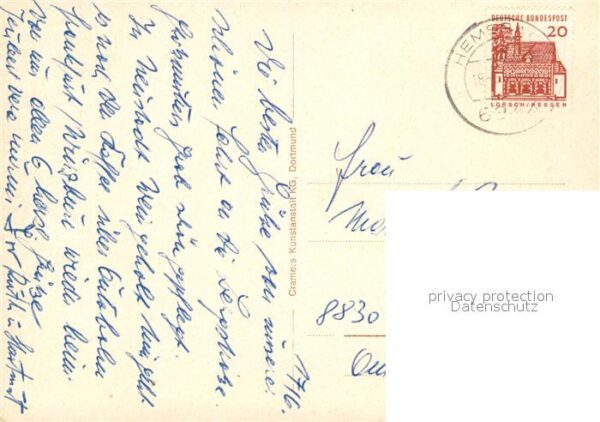 Hemsbach Bergstrasse Rathaus Evangelische Katholische Kirche Turnhalle – Bild 2