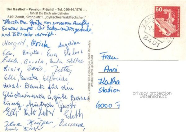Zandt Oberpfalz Gasthof Fruechtl Kellerberg Kaitersberg – Bild 2