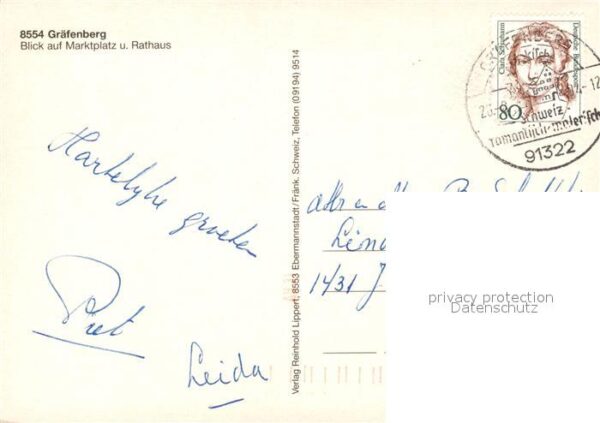 Graefenberg Oberfranken Marktplatz Rathaus – Bild 2