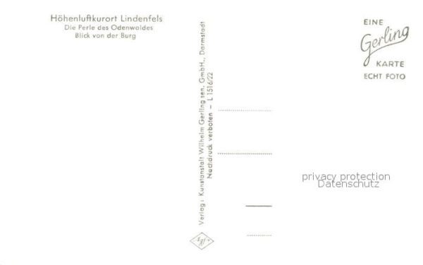 Lindenfels Odenwald Blick von der Burg Kirche Hotel Hessisches Haus – Bild 2