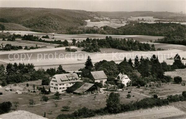 Ehingen Donau Schullandheim auf dem Vogelhof Fliegeraufnahme