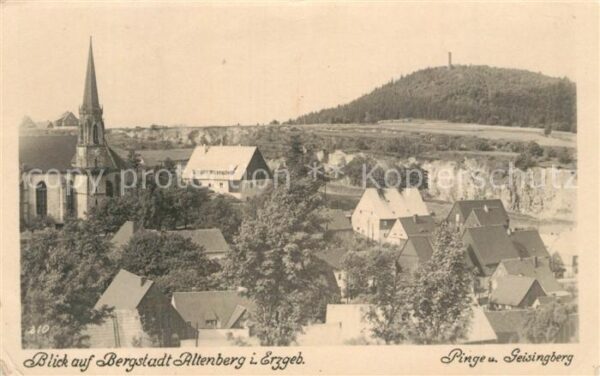 Altenberg Erzgebirge mit Pinge und Geisingberg