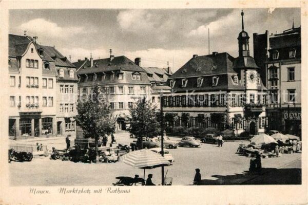 Mayen Marktplatz und Rathaus