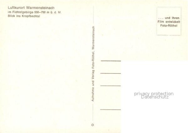 Warmensteinach Blick ins Kropfbachtal – Bild 2