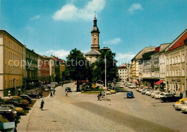 Traunstein Oberbayern Stadtplatz