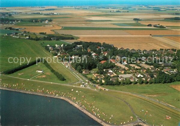 Buesum Nordseebad Buesumer Deichhausen Fliegeraufnahme