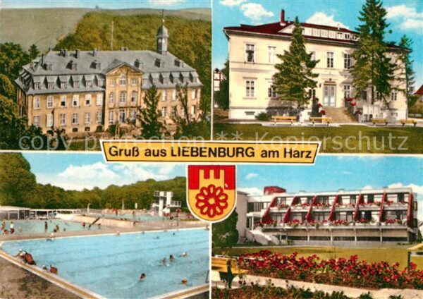 Liebenburg Schloss Kurhaus Schwimmbad Park