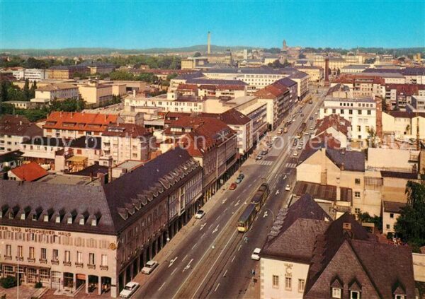 Darmstadt Fliegeraufnahme Rheinstrasse