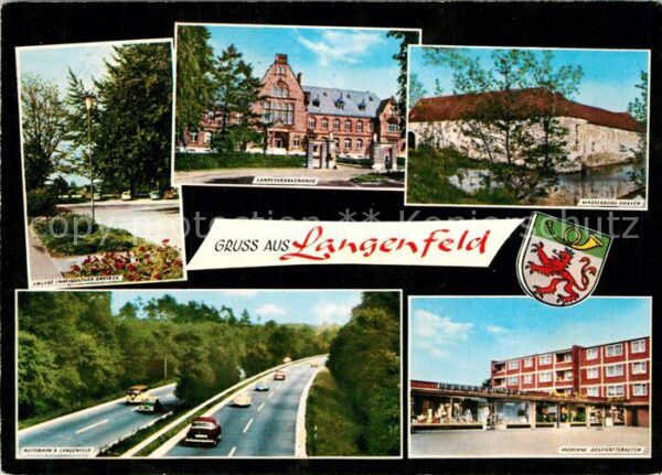 Langenfeld Rheinland Anlage Immigrather Dreieck Landeskrankenhaus Wasserburg Gra