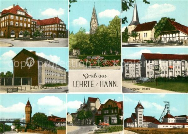 Lehrte Hannover Rathaus Ev Kirche Alte Kirche Albert Schweitzer Schule Abitener