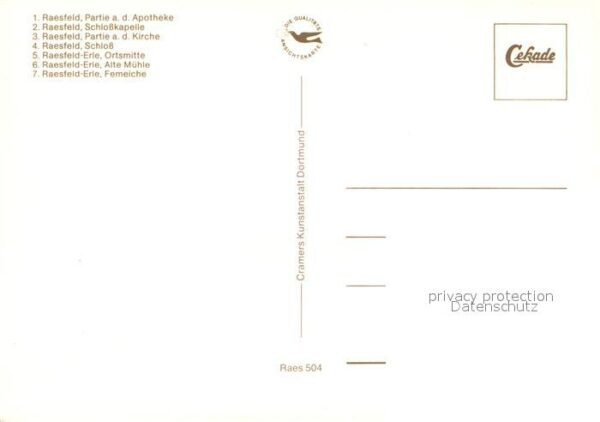 Raesfeld Apotheke Schlosskapelle Kirche Schloss Alte Muehle Ferneiche – Bild 2