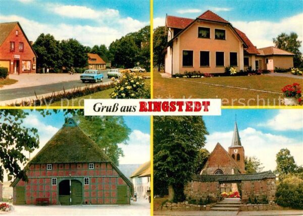 Ringstedt Strassenpartie Scheune Kirche