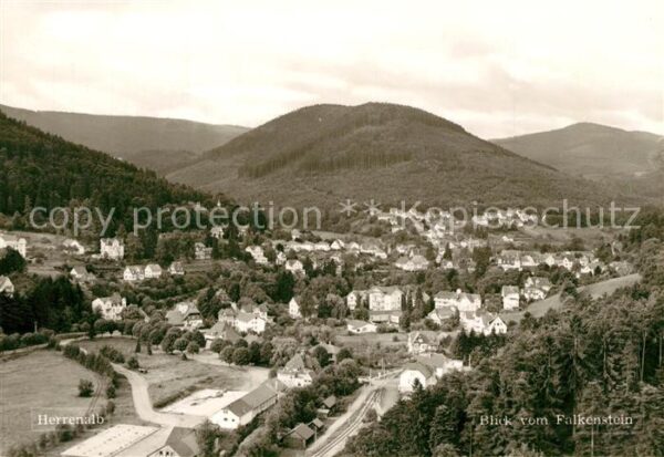 Herrenalb Bad Herrenalb Blick vom Falkenstein