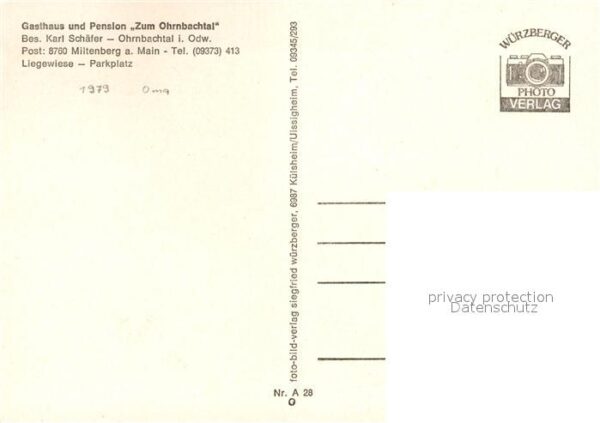 Miltenberg Main Gasthaus Pension Zum Ohrnbachtal – Bild 2