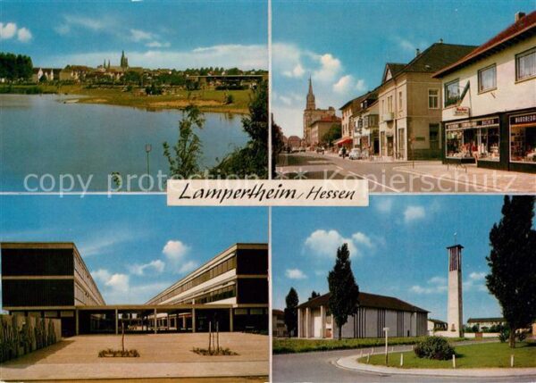 Lampertheim Bergstrasse Teilansichten Kirche