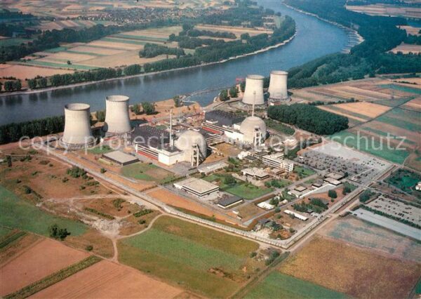 Biblis Kraftwerk Fliegeraufnahme