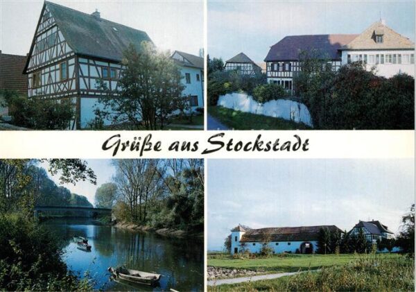 Stockstadt Rhein Fachwerkhaeuser Rheinpartie