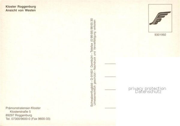 Roggenburg Schwaben Kloster Roggenburg Fliegeraufnahme – Bild 2
