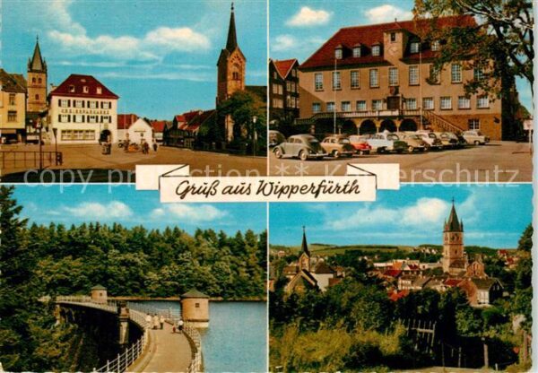 Wipperfuerth Marktplatz Staumauer Panorama