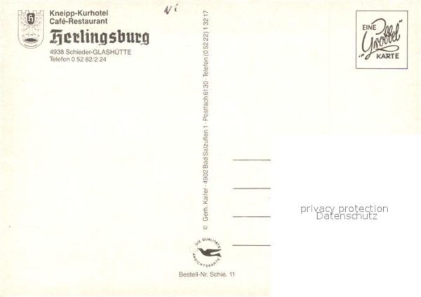 Glashuette Lippe Kurhotel Cafe Restaurant Herlingsburg Fliegeraufnahme – Bild 2
