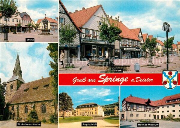 Springe Deister Markt St Andreas Kirche Jagdschloss Heimat Museum