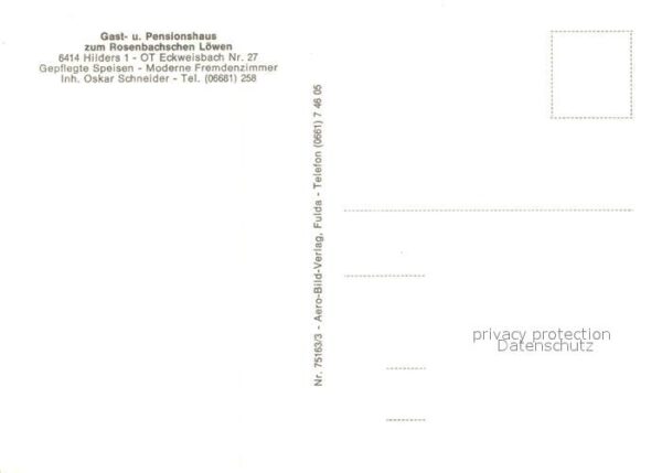 Eckweisbach Gasthaus zum Rosenbachschen Loewen – Bild 2
