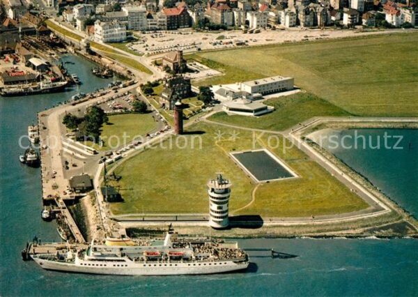 Cuxhaven Nordseebad Fliegeraufnahme Alte Liebe