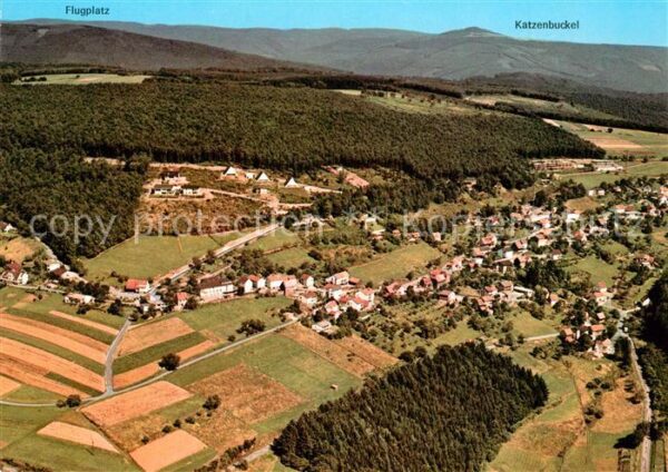 Kortelshuette Fliegeraufnahme Gasthaus zum weissen Lamm Katzenbuckel