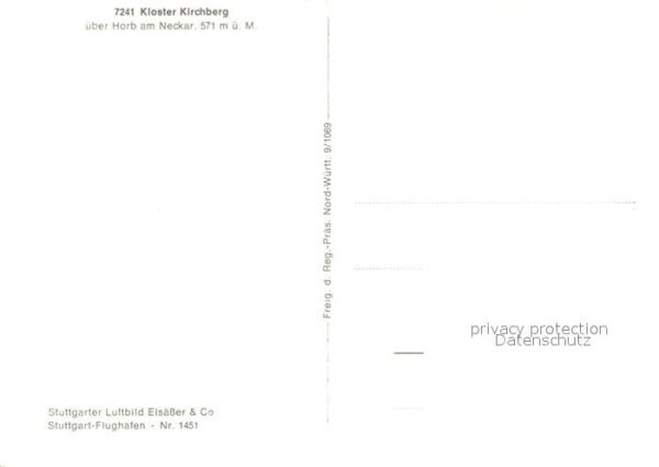 Horb Neckar Fliegeraufnahme Kloster Kirchberg – Bild 2