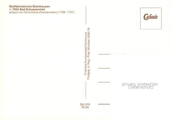Bad Schussenried Wallfahrtskirche Steinhausen – Bild 2
