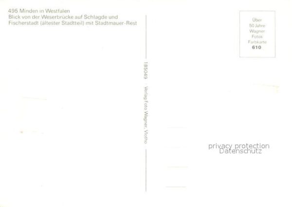 Minden Westfalen Schlagde Fischerstadt Stadtmauer-Rest – Bild 2