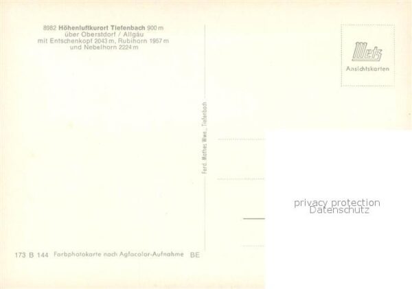 Tiefenbach Oberstdorf Entschenkopf Rubihorn Nebelhorn – Bild 2
