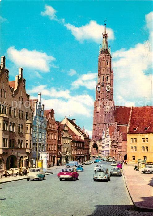 Landshut Isar St. Martinskirche Backsteinturm